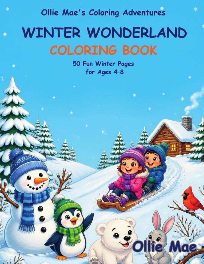 Winter Wonderland Coloring Book cover